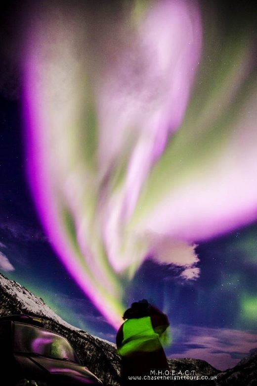 Click to enlarge spotless sun pink aurora 22 november 2017