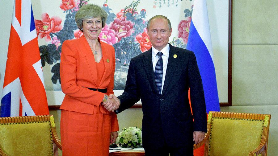 Putin Theresa May