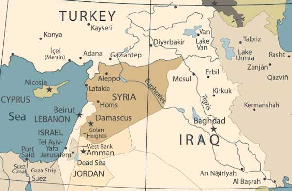 Click to enlarge Syria map