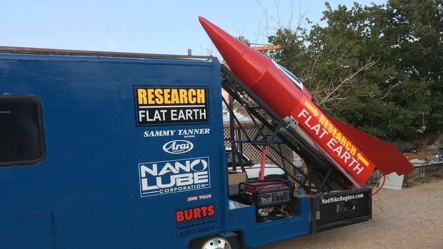 Click to enlarge Mike Hughes' Flat Earth rocket