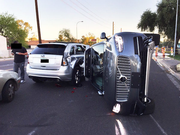 self driving car crash
