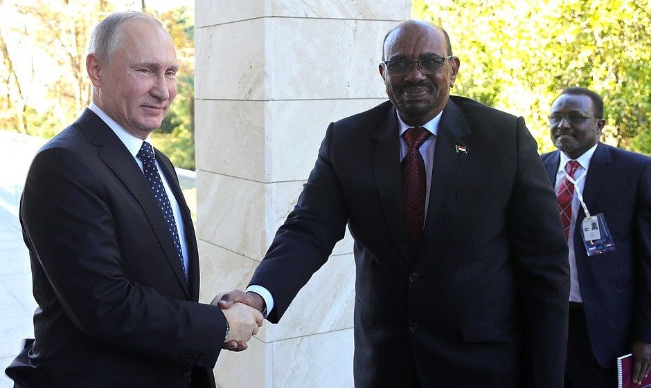 President Omar al-Bashir and Putin