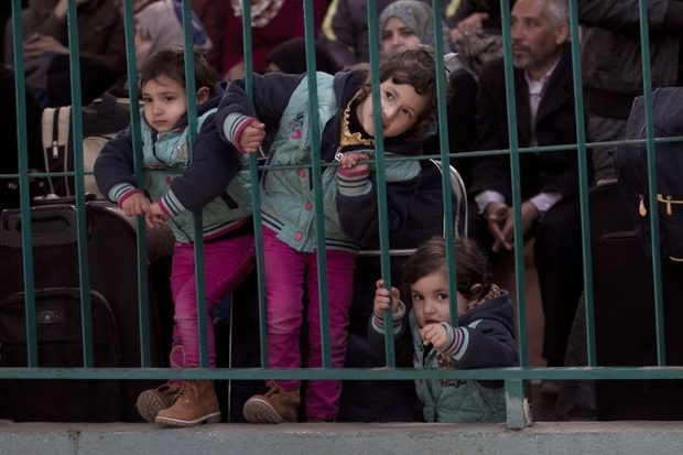 Click to enlarge Palestinians Rafah border crossing