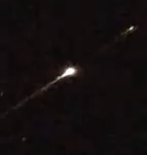 Click to enlarge A bright object seen moving across the sky above Canada
