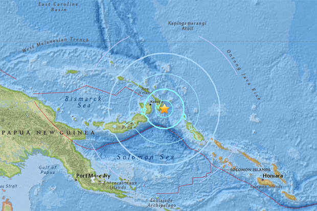 A 6.0-magnitude earthquake has struck off the coast of Papua New Guinea