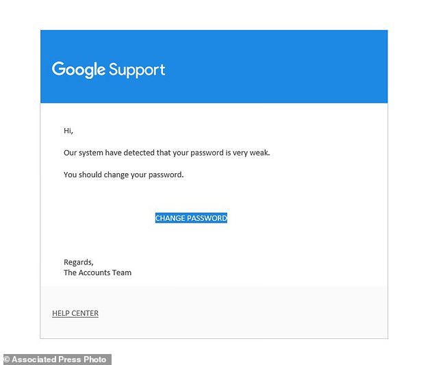 Click to enlarge phishign email
