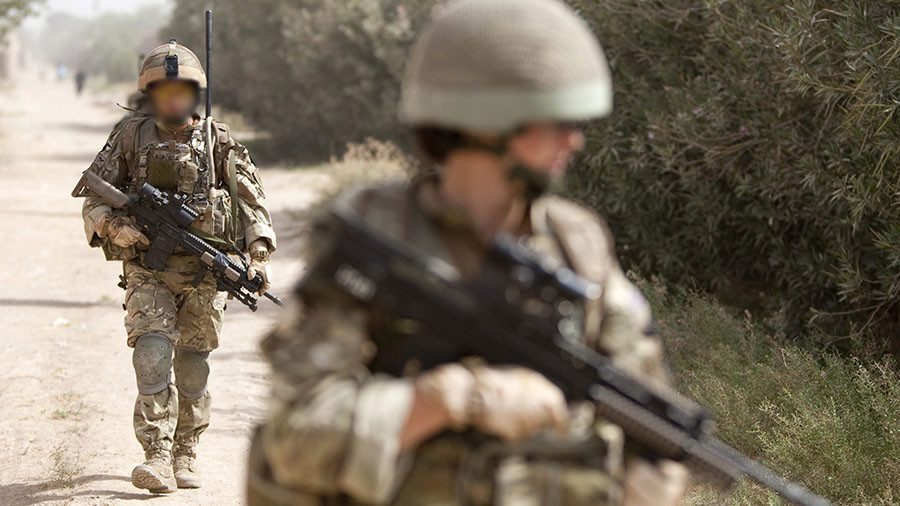 British elite SAS soldiers