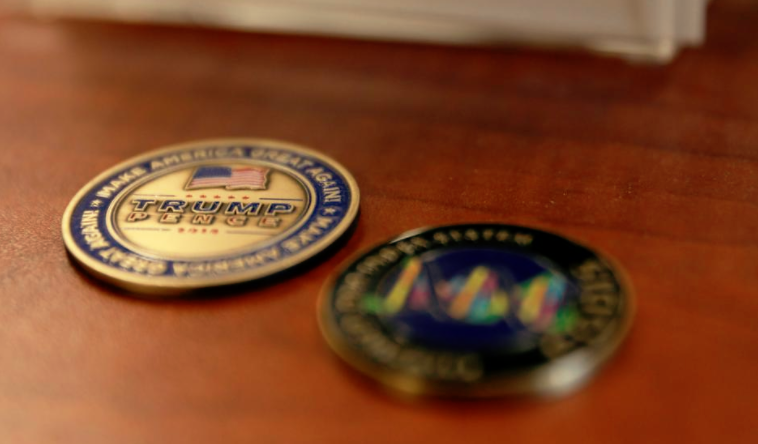 Fred Harran trump medallion
