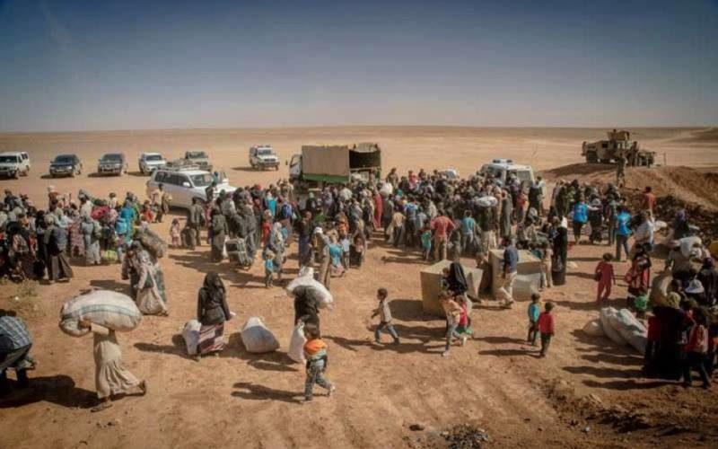 Click to enlarge Thousands return from Jordan to south Syria as ceasefire holds