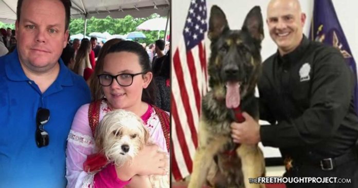 Police k9 kills family dog