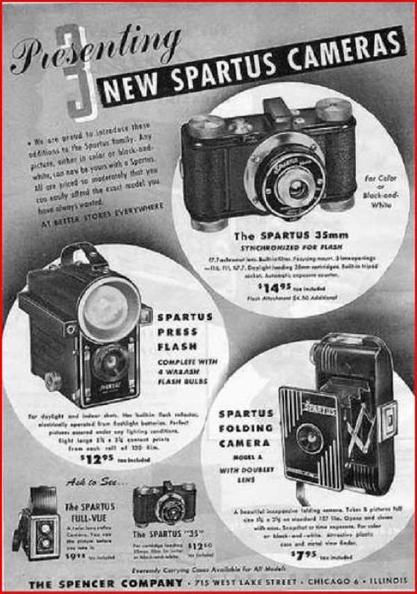 Spartus cameras ad