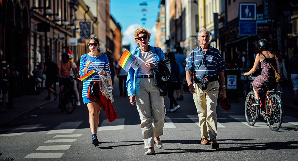 Sweden marching for pride