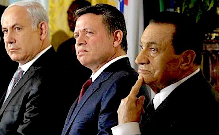 Click to enlarge Netanyahu/King Abdullah/Mubarak