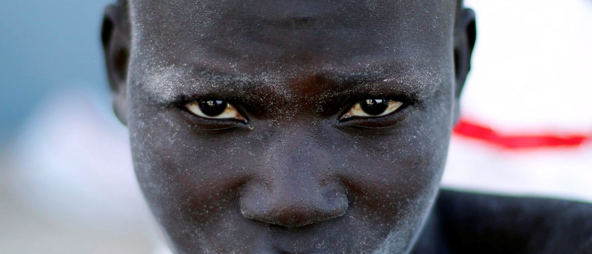Click to enlarge African migrant refugee