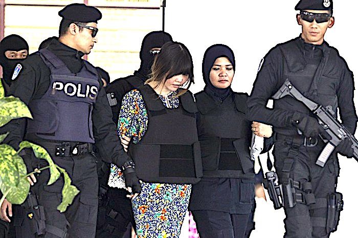 2 women escorted