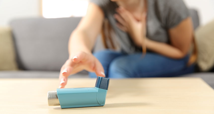 Click to enlarge asthma inhaler