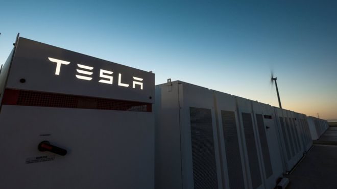 Tesla 'meag' battery in South Australia