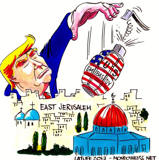 Trump political cartoon