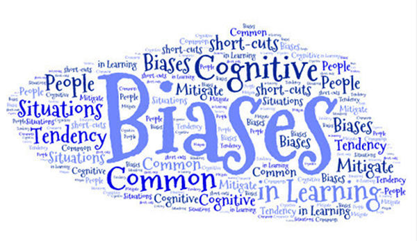 cognitive biases word cloud