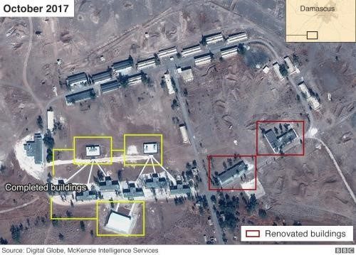 Click to enlarge Israeli media and politicians are currently using BBC published satellite images as