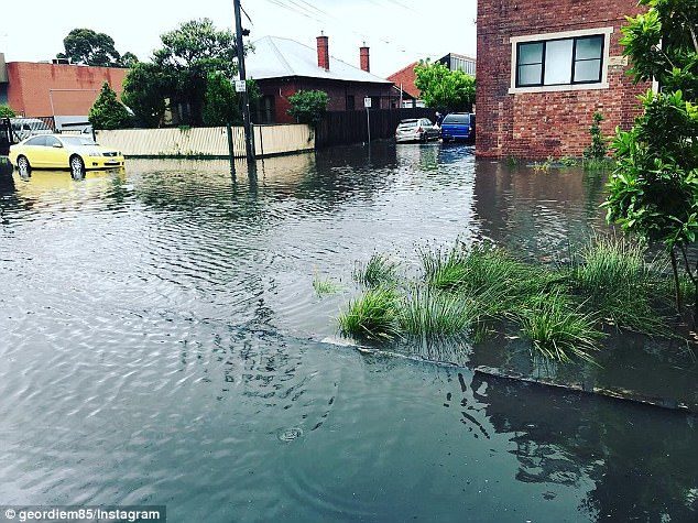 Melbourne residents took to social media to share photos of their flooded neighbourhoods
