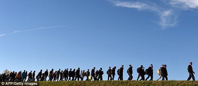 Click to enlarge image of migrants arriving in Germany in 2015