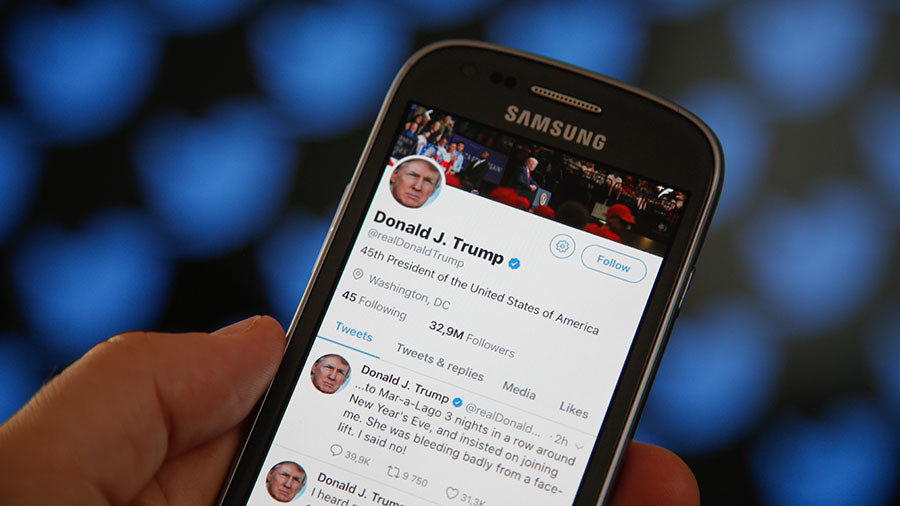 twitter on a smartphone