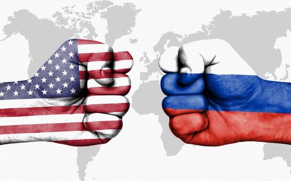 America Russia fist