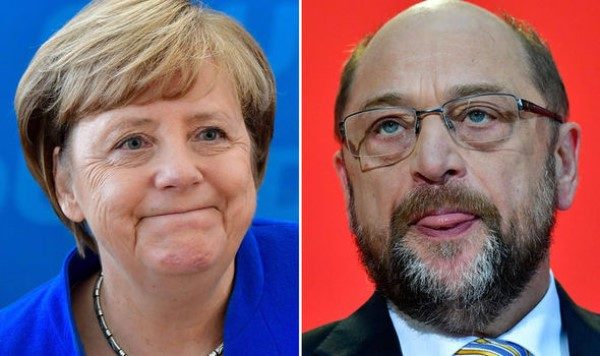 Click to enlarge Angela Merkel Martin Schulz
