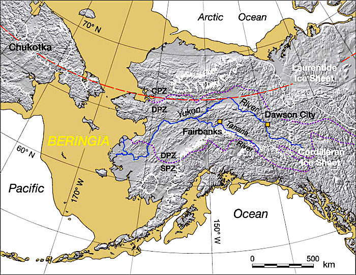 Click to enlarge Beringia map