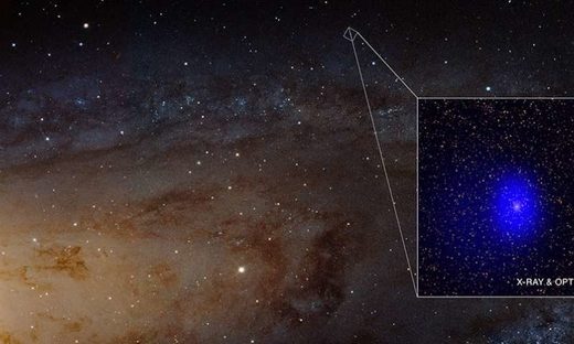Supermassive black holes photobomb Andromeda galaxy