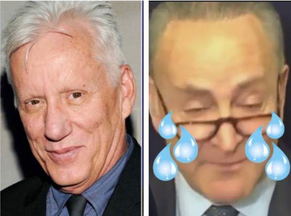 Click to enlarge James Woods and Chuck Schumer