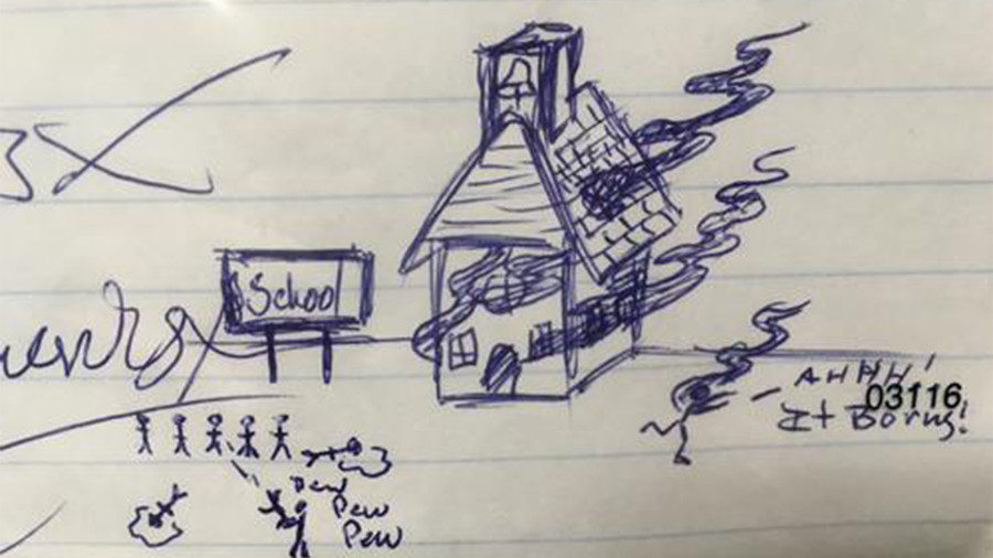 mass shooting drawing