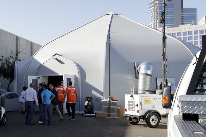 Hep A tent
