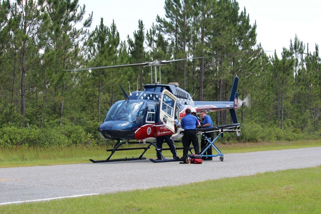 Schantz airlifted