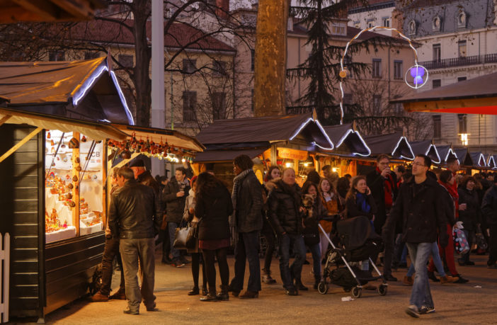 One of Lyon's Christmas markets -