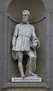 Click to enlarge Statue of Benvenuto Cellini