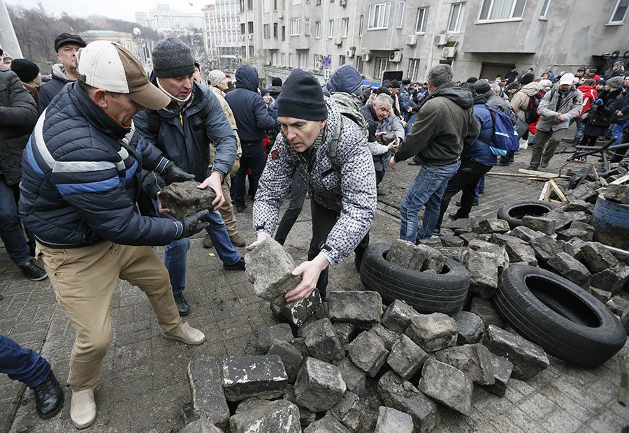 Saakashvili protestors