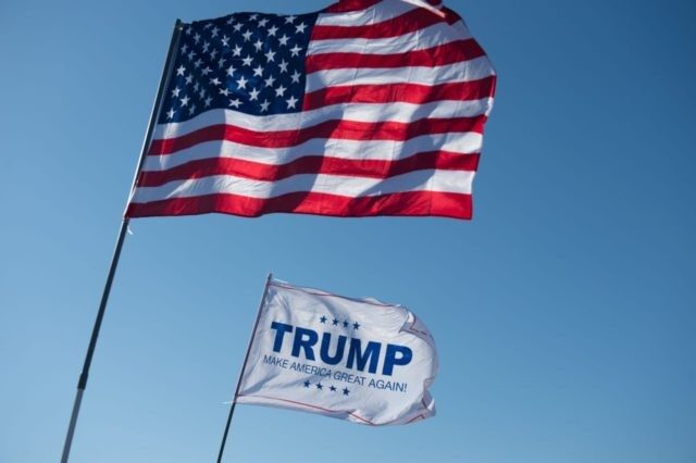 trump us flag