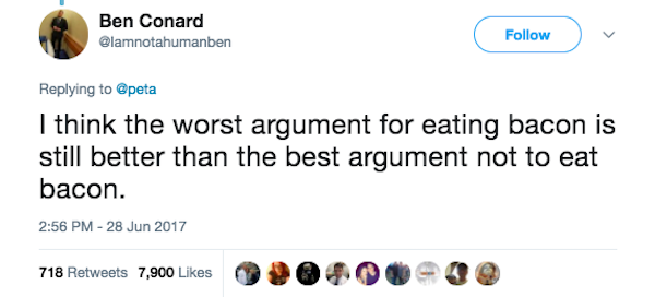 Bacon Tweet