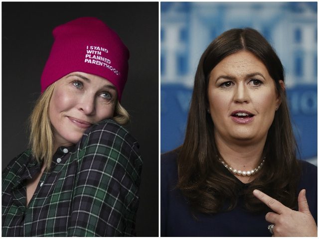 Click to enlarge Chelsea Handler and Sarah Huckabee Sanders