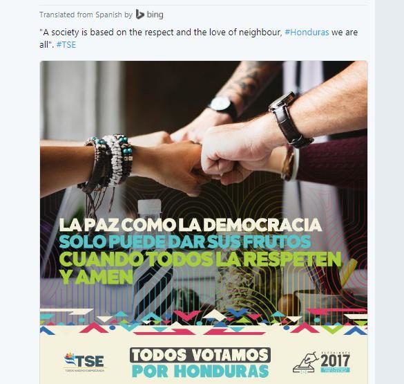 TSE Honduras elecciones elections