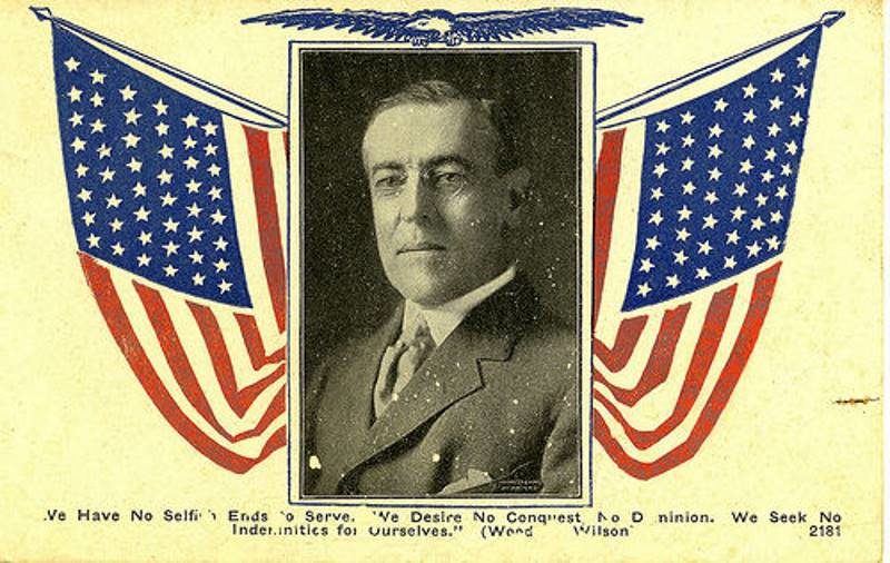 woodrow wilson post card