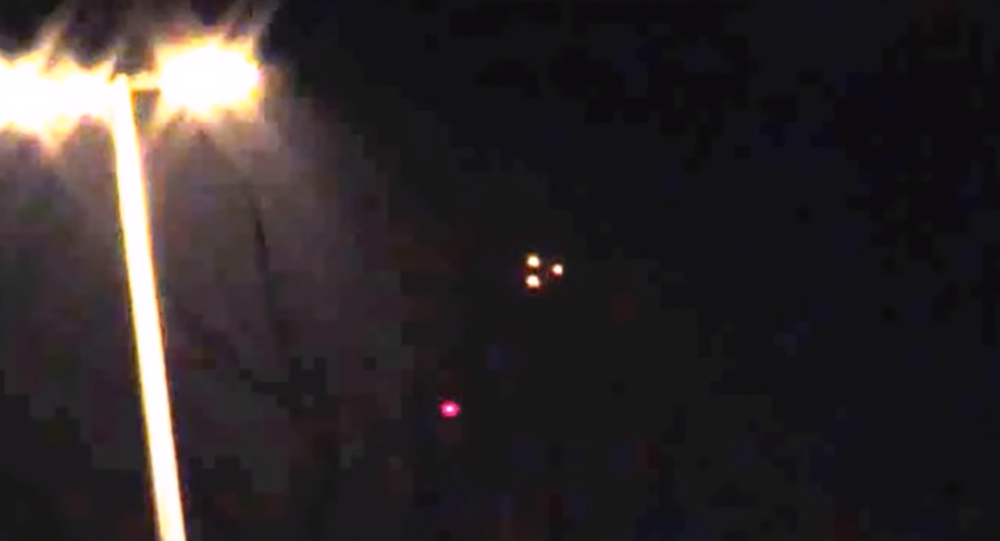 UFO nighttime sky