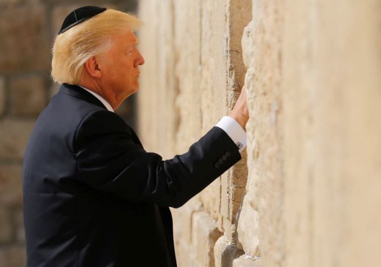 President Trump at Wailing Wall in Jerusalem