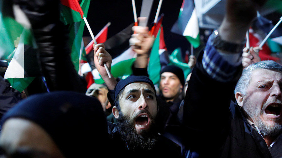 Click to enlarge Palestine, Turkey and Jordan outraged at Trumps decision for US to recognize Jerusalem as Israel's capital (VIDEOS)