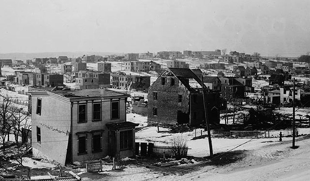 Halifax houses destroyed