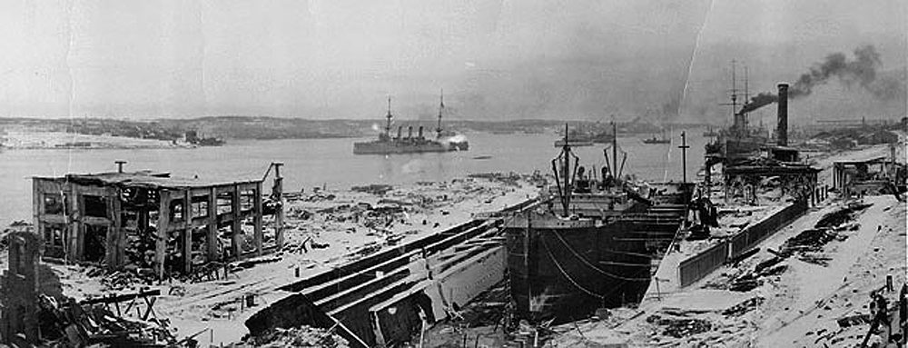 Click to enlarge Halifax harbor 1917