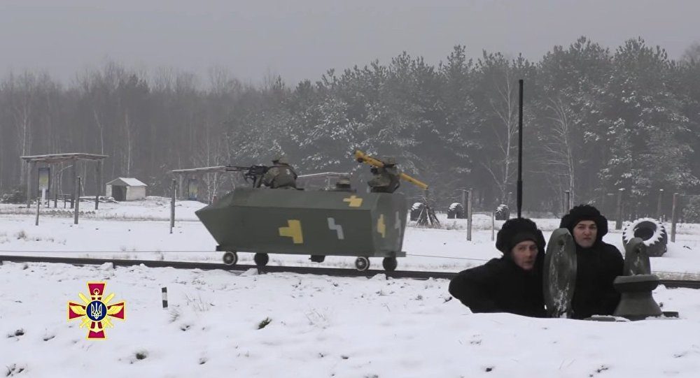 Ukraine coffin on wheels military hardware