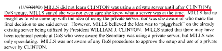 Click to enlarge Mills FBI statement review